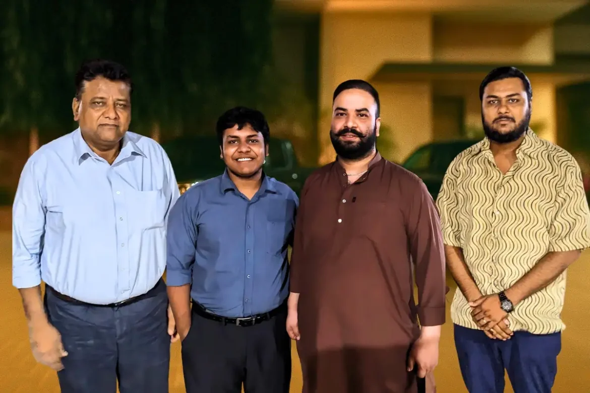 Makhdoom Asad Shah with The Writer News Team